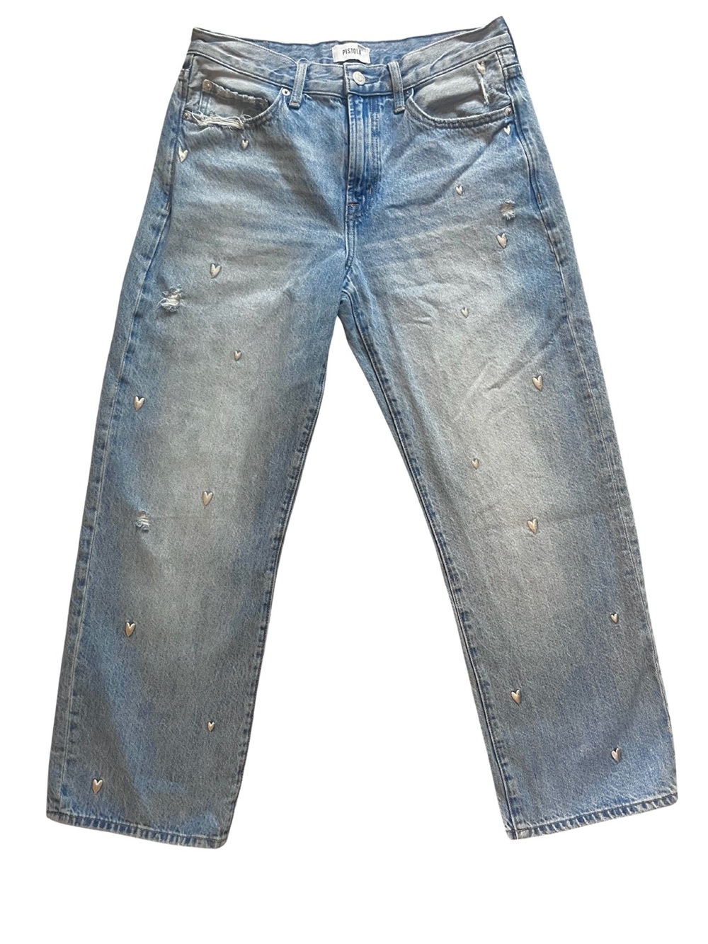 PISTOLA Lexi Bowed Straight Jean in Vintage Confetti | Size 29 - Picture 8 of 16